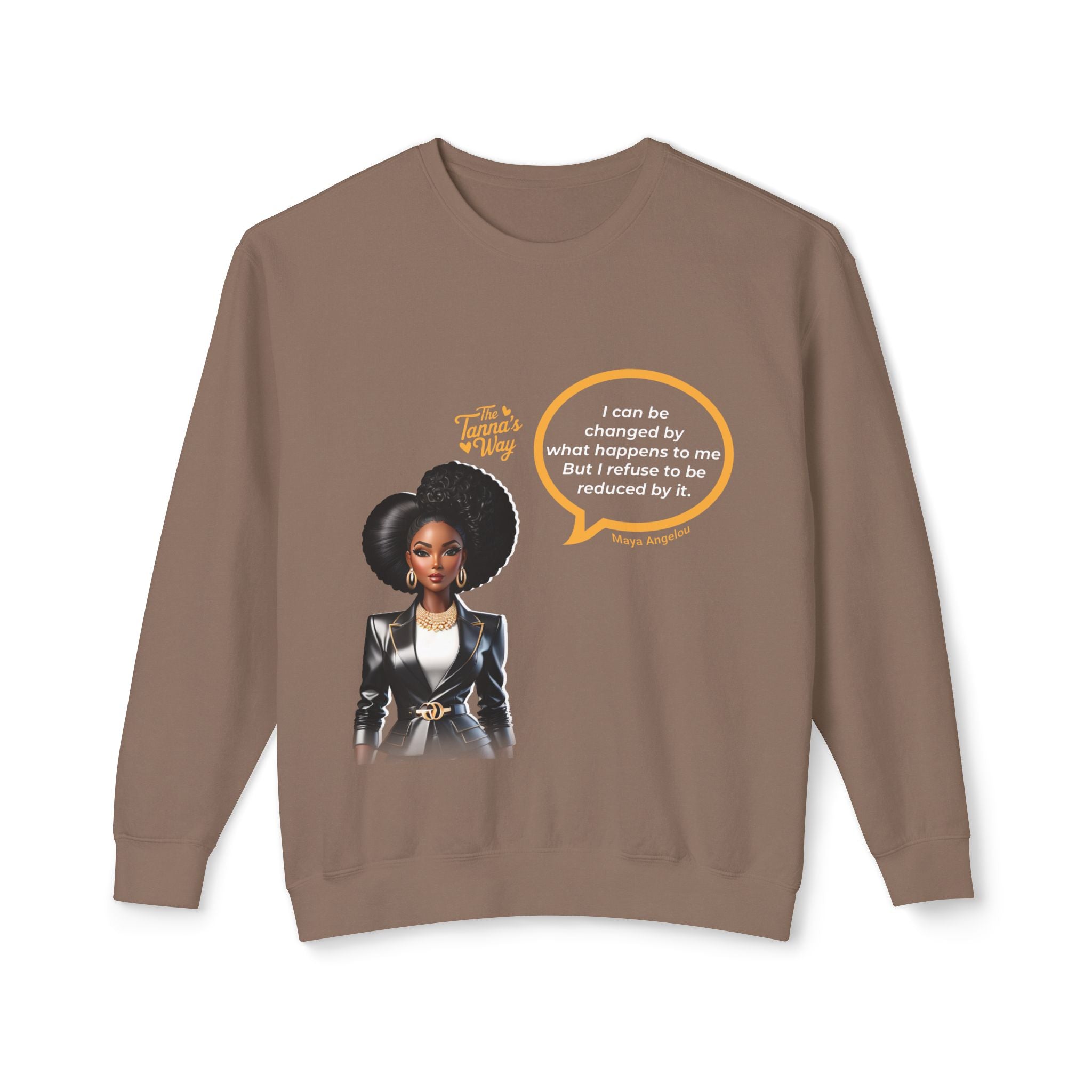 Maya Angleou | Unisex Lightweight Crewneck Sweatshirt